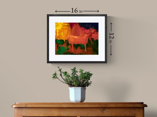 Bull Staring at the Sunset